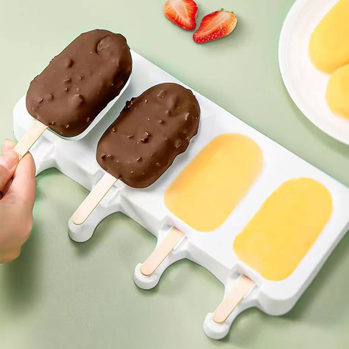 Eisform aus Silikon DIY Popsicle