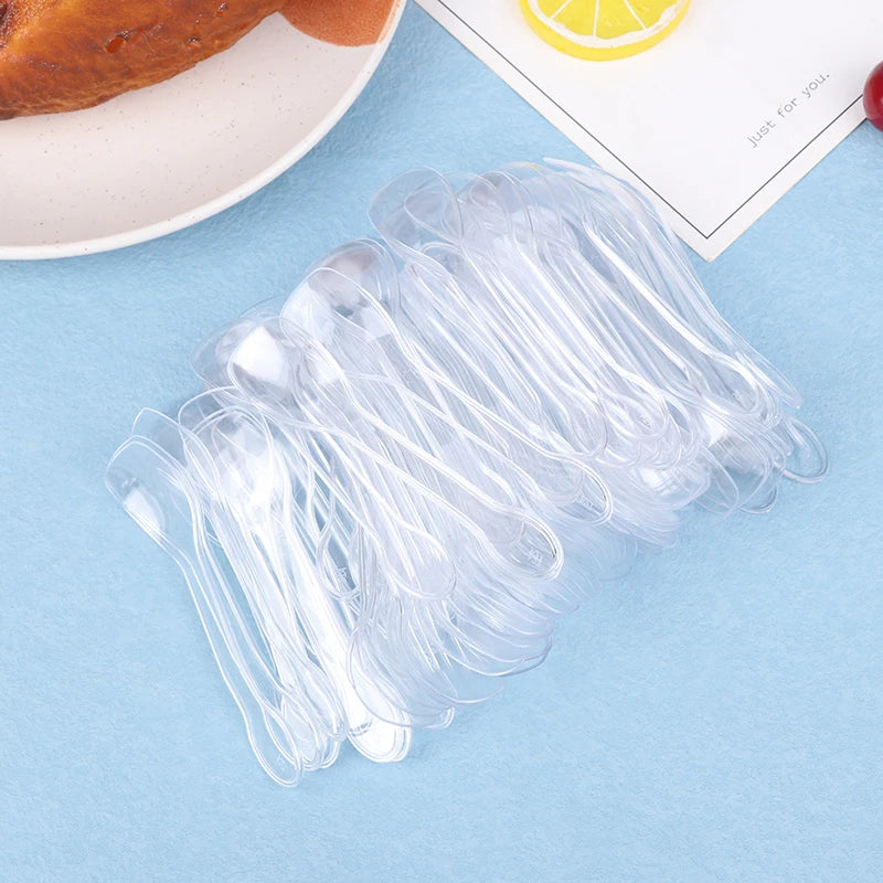Plastiklöffel Mini – 100 Stück