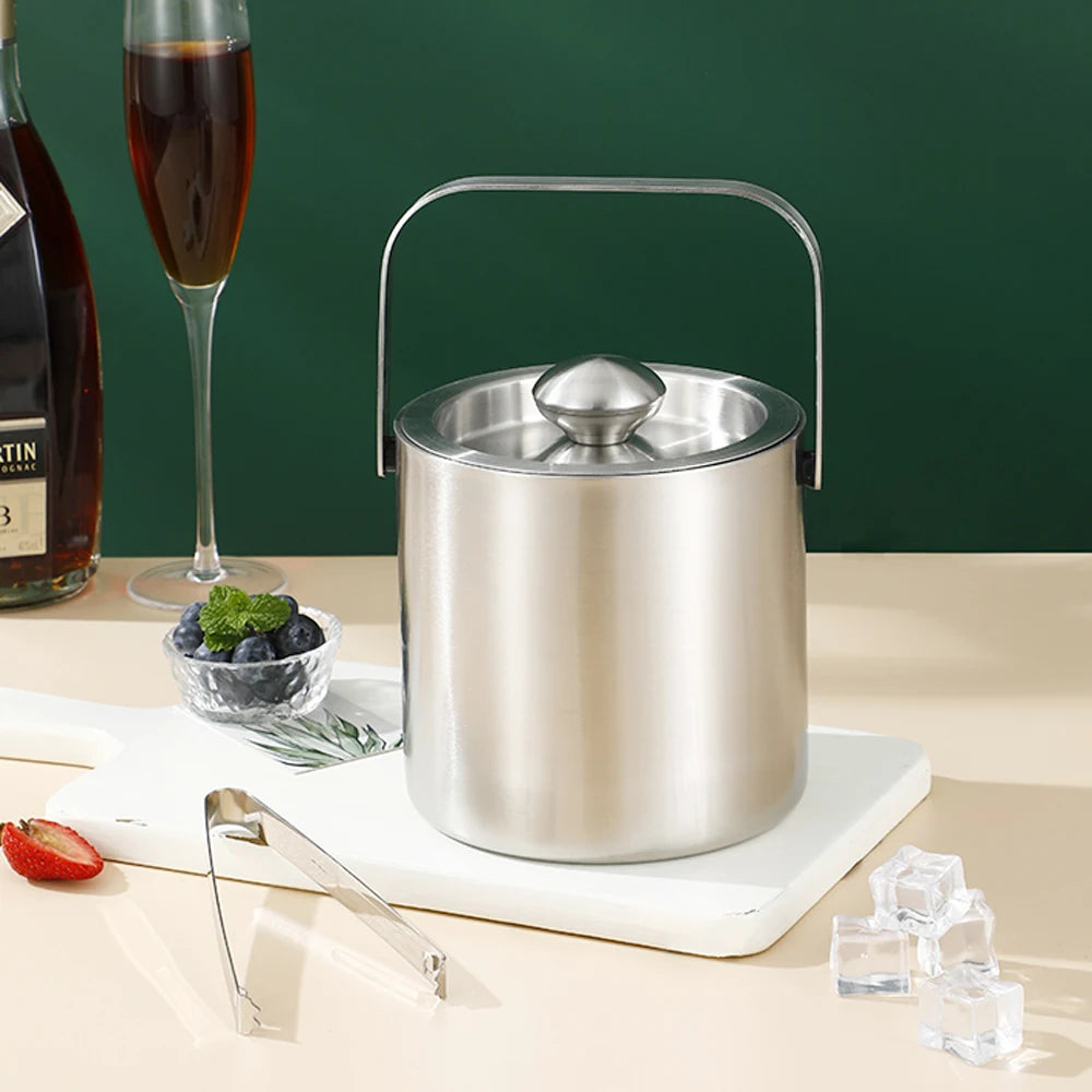 Eiskübel aus Edelstahl / 1,3 l