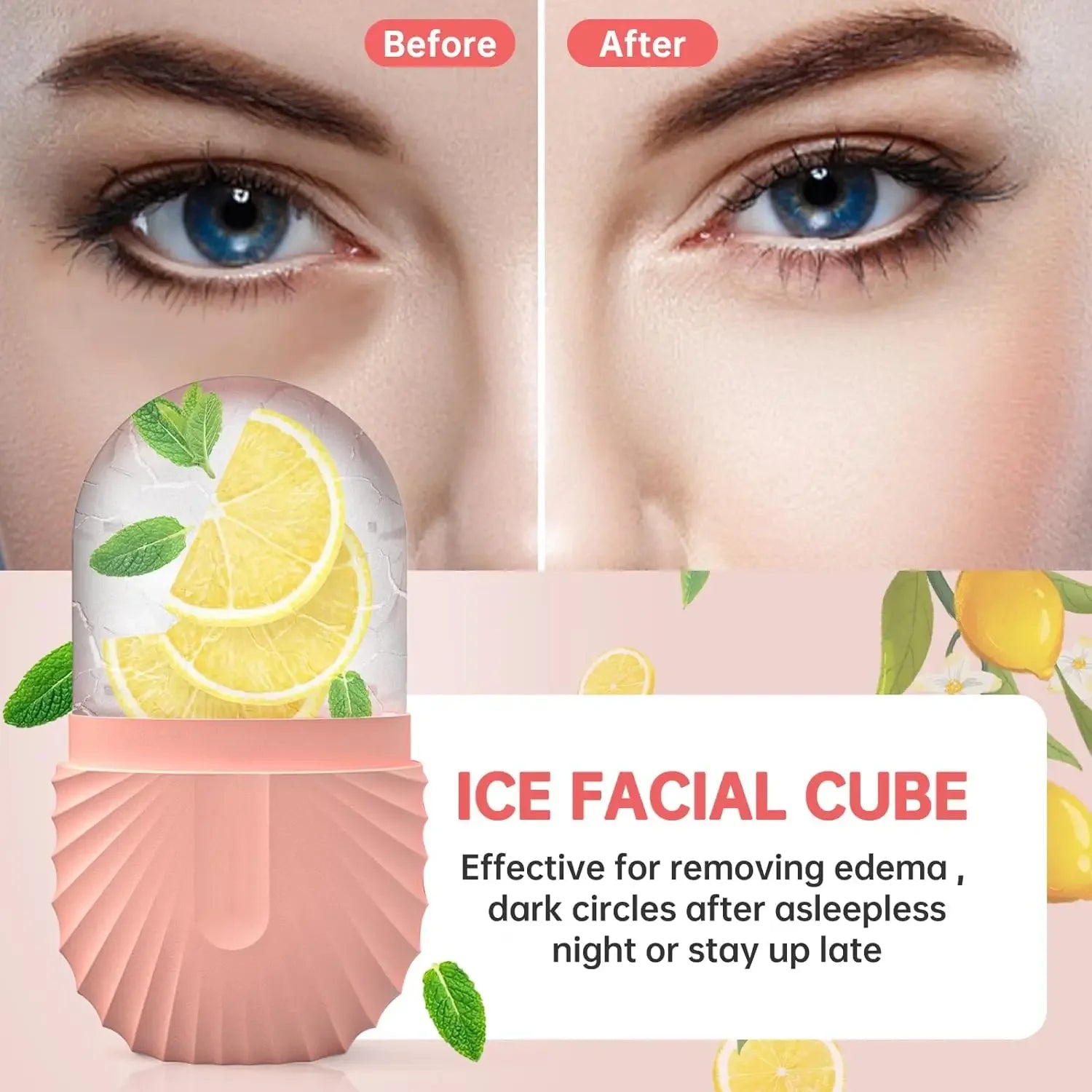 Eisroller für Gesicht aus Silikon ICE KISS